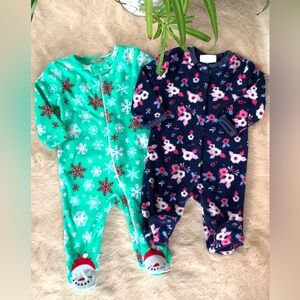 Two one piece sleepers